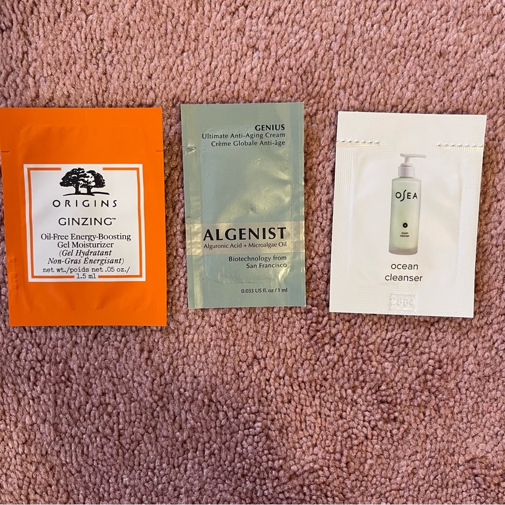 Free w/ purchase - origins, algenist, osea